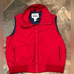 Vintage 1970s 80s Made in USA WOOLRICH red puffer vest men’s size large